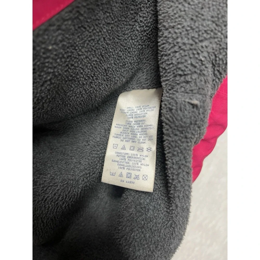 Lands' End Squall Girls M 10-12 Pink Hooded Fleece‎ Lined Winter Jacket